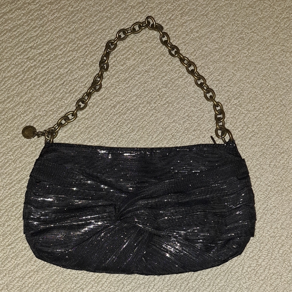 French Connection Elegant Black ✨️Sparkly✨️ Evening Bag, EUC